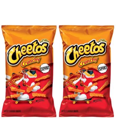 American Cheetos Crunchy 8oz Cheese Flavour - 2 x 226g - US Import Corn Chips Cheese 226 g (Pack of 2)