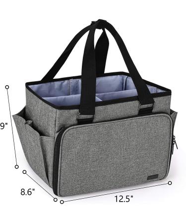 YARWO Sewing Accessories Organizer - Craft Storage Tote Bag in Gray - Buy Online on GoSupps.com