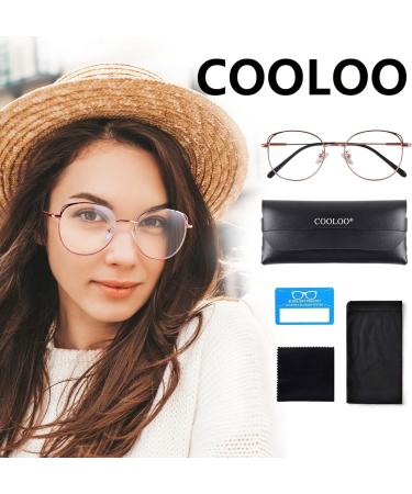 COOLOO Blue Light Blocking Glasses for Women Men - Anti Glare Gaming Glasses 04- Rose Gold - Buy Online on GoSupps.com