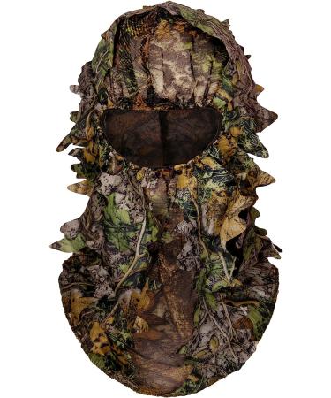 Ghillie Suit Full Face Mask Gloves Set | Ginsco 3D Leafy Camo | Men's Ghillie Suit for Hunting & Wildlife Photography | X-Large/XX-Large - Buy Online on GoSupps.com