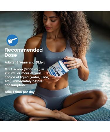 Confident Sports Leucine Supplement - 100% Ultra-Pure L-LEUCINE Supplements for Muscle Growth - Essential Amino Acids Supplement for Post-Workout Recovery - 450 Gram - 150 Servings -150 Day Supply - Buy Online on GoSupps.com