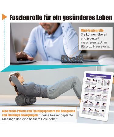 Nooncrazy Fascia Roll Set - 3D Textured Massage Tools for Muscle Training Includes Mini Roller Fascia Ball & Duoball with Training Poster - Elevate Your Recovery! - Buy Online on GoSupps.com