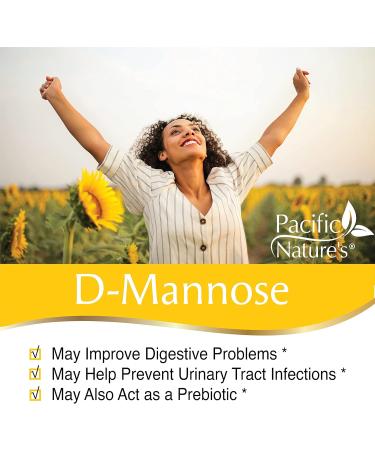 D-Mannose 1500mg - 60 Capsules | Gluten & Dairy Free | Non-GMO Urinary Tract Support - Buy Online on GoSupps.com