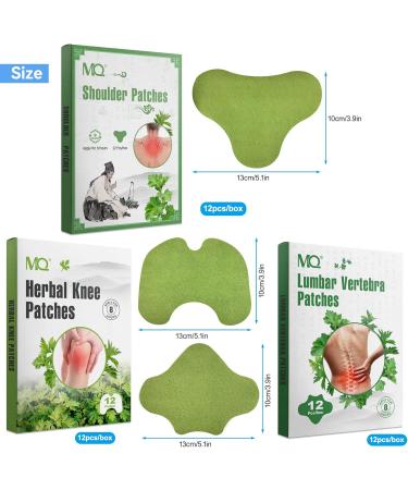 36PC Pain Relief Patches | Wormwood Knee Plasters & Moxibustion Neck & Lumbar Relief | Portable & Effective Pain Management - Buy Online on GoSupps.com