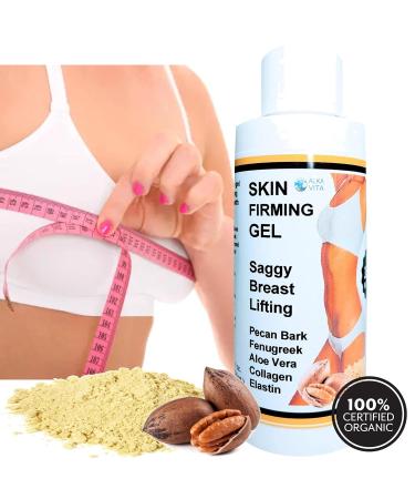 Skin Firming Topical Gel for Saggy Breasts | Elastin & Collagen | Fenugreek & Pecan Bark | Reduce Stretch Marks - Buy Online on GoSupps.com