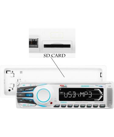 BOSS MR1308UAB Marine Receiver - Weatherproof Bluetooth Audio, USB, SD, AM/FM - White - Buy Online on GoSupps.com