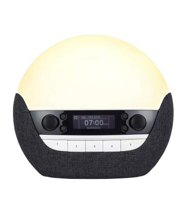 Lumie Bodyclock Luxe 750DAB - Light alarm clock DAB radio Bluetooth speaker & low blue light for bedtime