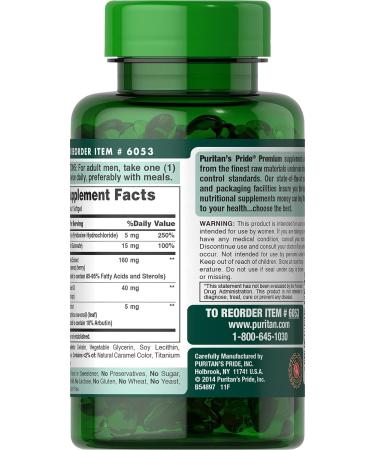 Puritan's Pride Prosta-Metto Saw Palmetto Complex for Men - 240 Softgels | Prostate Health Supplement - Buy Online on GoSupps.com