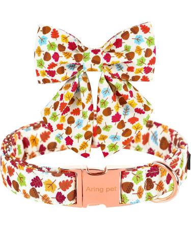 Shop Autumn Dog Collars | Adjustable Pet Collars with Removable Fly for All Dog Sizes - Stylish & Durable - Buy Online on GoSupps.com