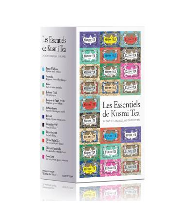 Kusmi Tea Coffret de th en sachet Les Essentiels 24 Sachets Mousseline
