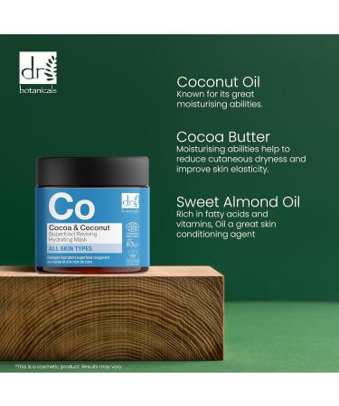 Dr Botanicals Cocoa & Coconut Superfood Reviving Hydrating Mask 60ml - Buy Online on GoSupps.com
