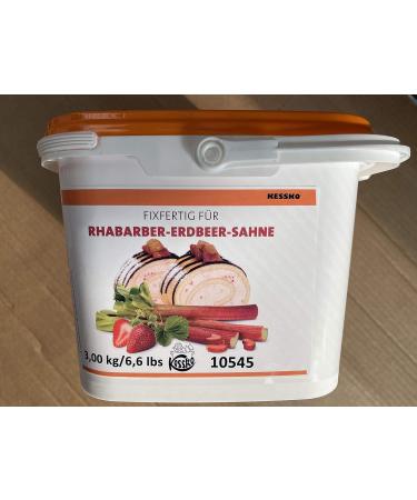 Buy Rhubarb-Strawberry Kessko Cream Stock 900g - Premium Cream Stiffener for Perfect Desserts | International Shipping Available - Buy Online on GoSupps.com