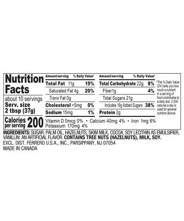 Nutella  Hazelnut Spread With Cocoa For Breakfast  13 Oz Jar 13 Ounce (Pack of 1) - Buy Online on GoSupps.com