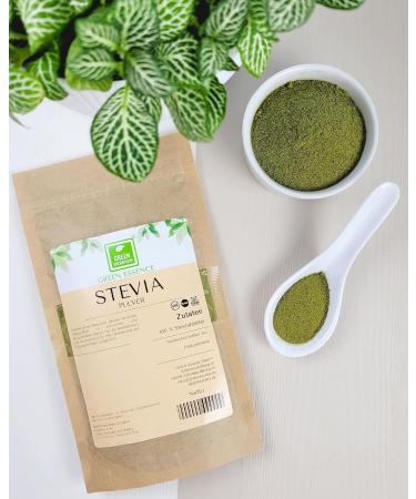 Premium Stevia Powder 250g - 100% Natural Ground Leaves for Tea - Green Essence Sugar Substitute - Buy Online on GoSupps.com
