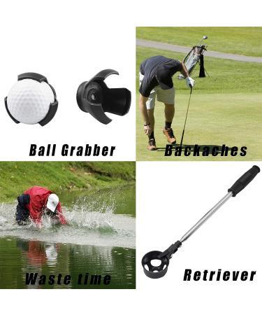 Prowithlin Stainless Extendable Golf Ball Retriever Bundle | 2 Grabbers, 9ft Telescopic Pole | Lightweight, Golf Gifts for Men - Buy Online on GoSupps.com