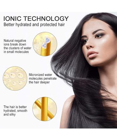 Basuwell Professional Wide Plate Hair Straightener - Five-Speed Temperature Control for Thick Hair | Fast Salon Styler with UK Plug - Black - Buy Online on GoSupps.com