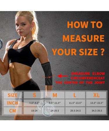 Buy 2 Pairs Tennis Elbow Braces for Tendonitis - Elbow Sleeve Grey Medium - International Shipping - Buy Online on GoSupps.com