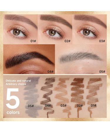 Eyebrow Pencil Eye Makeup Eyebrow Pen with 4 Tip Brow Pencil Eye Brow Pencils for Women Long-Lasting Eyebrow Pen (Grey) - Buy Online on GoSupps.com