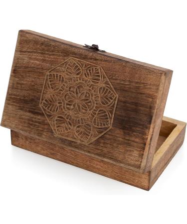 Great Birthday Gift Ideas Handmade Decorative Wooden Jewelry Box Jewelry Organizer Keepsake Box Treasure Chest Trinket Holder Watch Box Storage Box Housewarming Gifts Women - Buy Online on GoSupps.com
