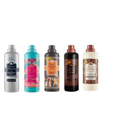 Test Pack Tesori d'oriente Muschio Bianco Fiori di loto Ayurveda Byzanthium Hammam 5 x 750 ml + Italian Gourmet polpa 400 g