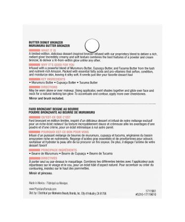 Physicians Formula Murumuru Butter Cheat Day Donut Bronzer - Dark Shimmer Cream Bronzer 0.38oz - Cruelty-Free, Lightweight Formula for Sensitive Skin - Sprinkles 0.38 Ounce - Buy Online on GoSupps.com