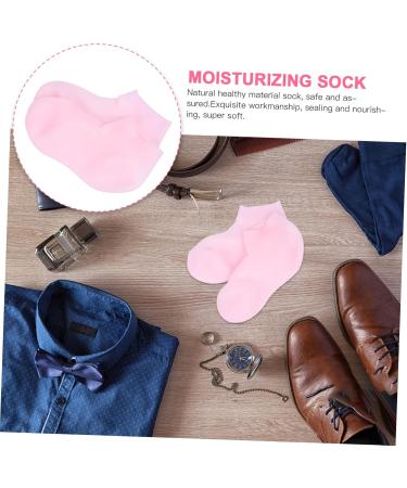 Housoutil 1 Pair Protective Socks Cotton Socks for Moisturising Spa Moisture Socks Foot Lotion Socks Silicone Cotton Glove Womens Socks Gel Sock Feet Miss Pink Heel Foot Socks Sebs - Buy Online on GoSupps.com