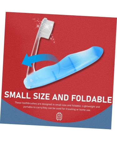 Fomiyes 20-Pack Foldable Toothbrushes - Portable & Outdoor Design Sky Blue | Ideal Household Daily Use - Buy Online on GoSupps.com