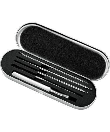 Smukdoo Blackhead Remover Tool Set - 5 Piece Curved Tweezer & Pimple Popper Kit - Buy Online on GoSupps.com