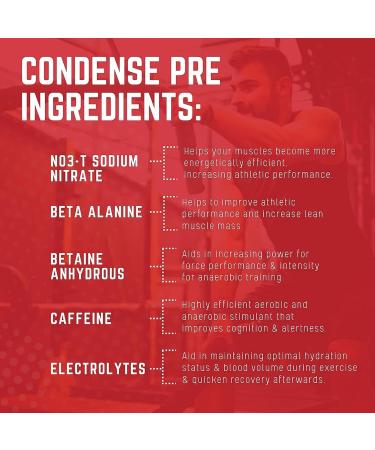 Purus Labs CONDENSE Pre-Workout Powder - 40 Servings Natural Sangria Lemonade | Buy Internationally Online - Buy Online on GoSupps.com