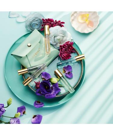 Valentines Day Gifts for Her and Him Perfume Set Pack of 5 - Perfume Sampler Sets for Women & Men with Leather Pouch - 10ml Mini Perfume for Travel Gifts Solo Scent & Layering Fragrances Green - Buy Online on GoSupps.com