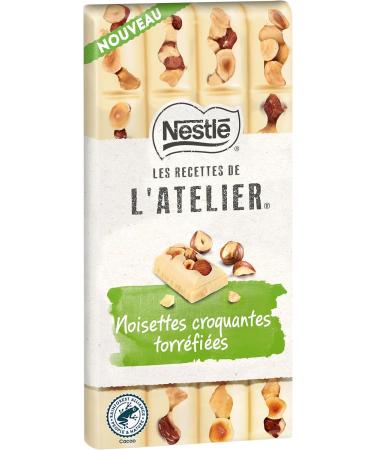 Nestl Les Recettes de L'Atelier - White Chocolate Hazelnut Bar - 150g - Buy Online on GoSupps.com
