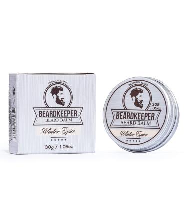 BeardKeeper Premium Beard Balm | Natural & Organic |Best Beard Conditioner (WINTER SPICE 30G) WINTER SPICE 30G