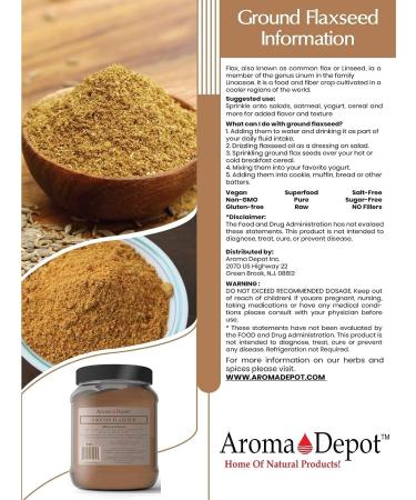 5 Lb. Ground Brown Flaxseed Powder | Omega-3 Fats | NON GMO | Gluten-free | 80 oz - Buy Online on GoSupps.com