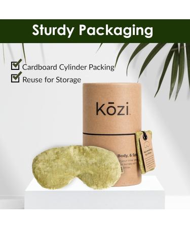 Heated Eye Mask for Dry Eyes & Migraine Relief | Cooling Yoga Sleep Mask | Kozi Eye Pillow for Relaxation & Meditation - Perfect Gift for Women - Buy Online on GoSupps.com