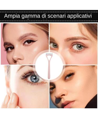 Eyelash Comb for Round Eyes Multifunctional Ergonomic Mascara Brush for Perfect Eyelashes Makeup Tools for Women and Girls Portable for Travel - Buy Online on GoSupps.com