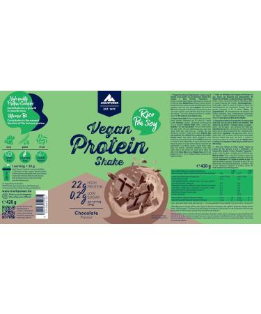 Multipower Vegan Protein Shake Powder 420g - 100% Herbal Chocolate Protein for Post-Workout Recovery | International Shipping - Buy Online on GoSupps.com