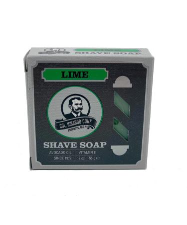 Col. Conk Lime Glycerine Shave Soap 2.25 oz.