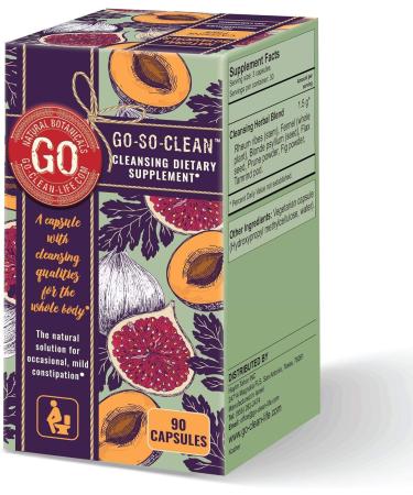 Go-So-Clean Natural Colon Cleanser for Constipation & Regular Bowel Movement - Buy Online on GoSupps.com
