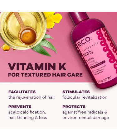Eco Style Kurly Define Shaping Cream Gel - Sulfate-Free Medium Hold for Type 3 Curly Hair - 8 oz - Buy Online on GoSupps.com