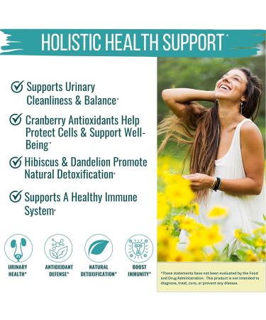 Natural D Mannose 1000mg Capsules | Antioxidant-Rich Cranberry & Hibiscus Supplement | UTI Support for Women | 30-Day Supply | Boost Urinary Tract Health - Buy Online on GoSupps.com