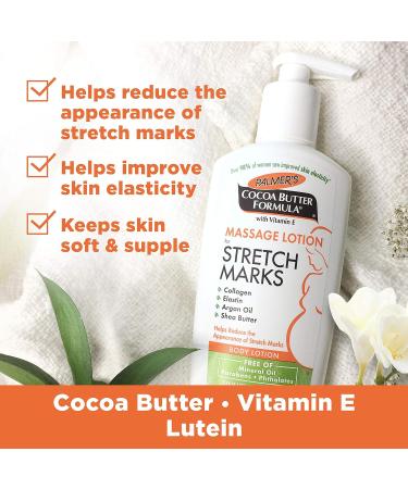 Palmer's Cocoa Butter Massage Lotion for Stretch Marks | 6-Pack Vitamin E Collagen & Shea Butter | Best for Skin Care - Buy Online on GoSupps.com