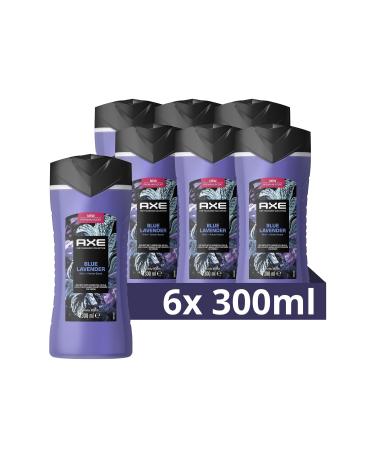 Unilever Benelux AX Fine Fragrance Collection Blue Lavender Shower Gel for 12 hours of freshness with the scent of premium perfume 6 x 300 ml Value pack