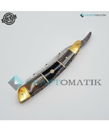 Razor Damascus Steel Men's Gift Set | High Quality Handmade Barber Razor | DBR34 - Buy Online on GoSupps.com