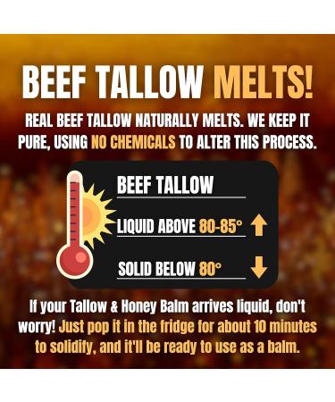 Buy Trad & True 100% Grass Fed Beef Tallow & Honey Balm - Moisturizer Body Butter Face Cream Lip Balm (2 oz Unscented) - Natural Skin Care for All Skin Types - Buy Online on GoSupps.com