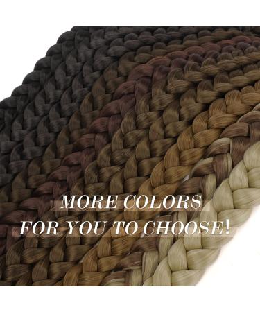 Buy 85 cm Fine Braid Ponytail Extensions - Brown Mixed Light Brown Hair Tie | Premium Braided Hair Extensions for Women - Buy Online on GoSupps.com