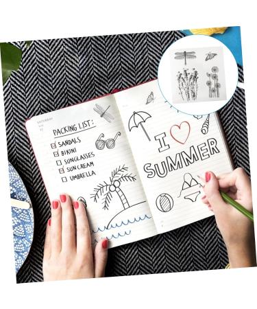 Lurrose 2pcs Postage Stamps Ornament Plant Decor Kidcraft Silicone Seal Stamp Tool T1300 Scrapbook Letter - Buy Online on GoSupps.com