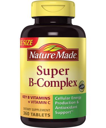 Nature Made Super-B Complex with Vitamin C 360 Tablets