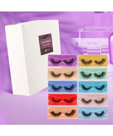Wholesale Faux Mink Eyelashes - 10 Styles, 60 Pairs, 3D Lashes in Portable Boxes - Buy Online on GoSupps.com