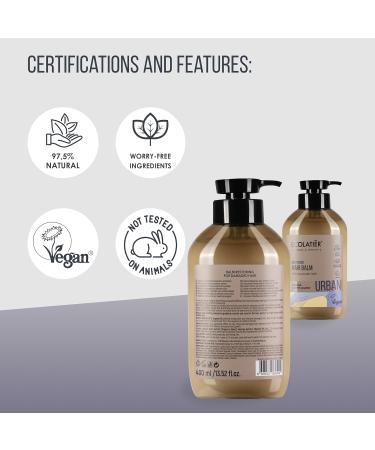 Natural Hair Restoration Balm with Argan Oil - Vegan Sulfate-Free Deep Conditioner for Dry Damaged Hair - 97.5% Natural Hydrating Formula - Buy Online on GoSupps.com
