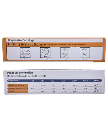 Kinbontop Foam Earplugs - 35 dB Noise Reduction Hearing Protection Orange - 20 Pairs - Buy Online on GoSupps.com